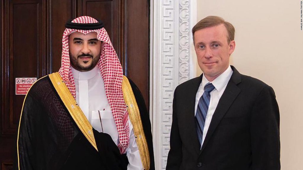 Biden administration gives senior Saudi visitor the red carpet treatment signaling possible warming ties