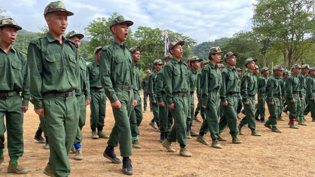 Myanmar mountain camp where rebels train to fight the junta