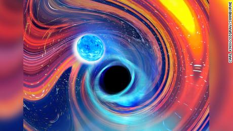 &#39;Pac-Man&#39; in space: Black holes gobble up neutron stars in first evidence of a rare celestial event