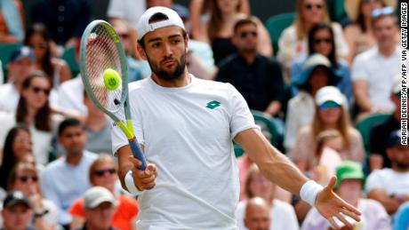 Matteo Berrettini&#39;s serve was unstoppable at times in Friday&#39;s semifinal.