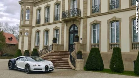 Bugatti Chiron at Bugatti&#39;s headquarters in France