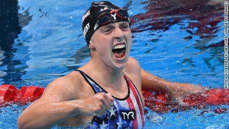 Victory in the 1500m was Ledecky&#39;s sixth Olympic gold medal. 