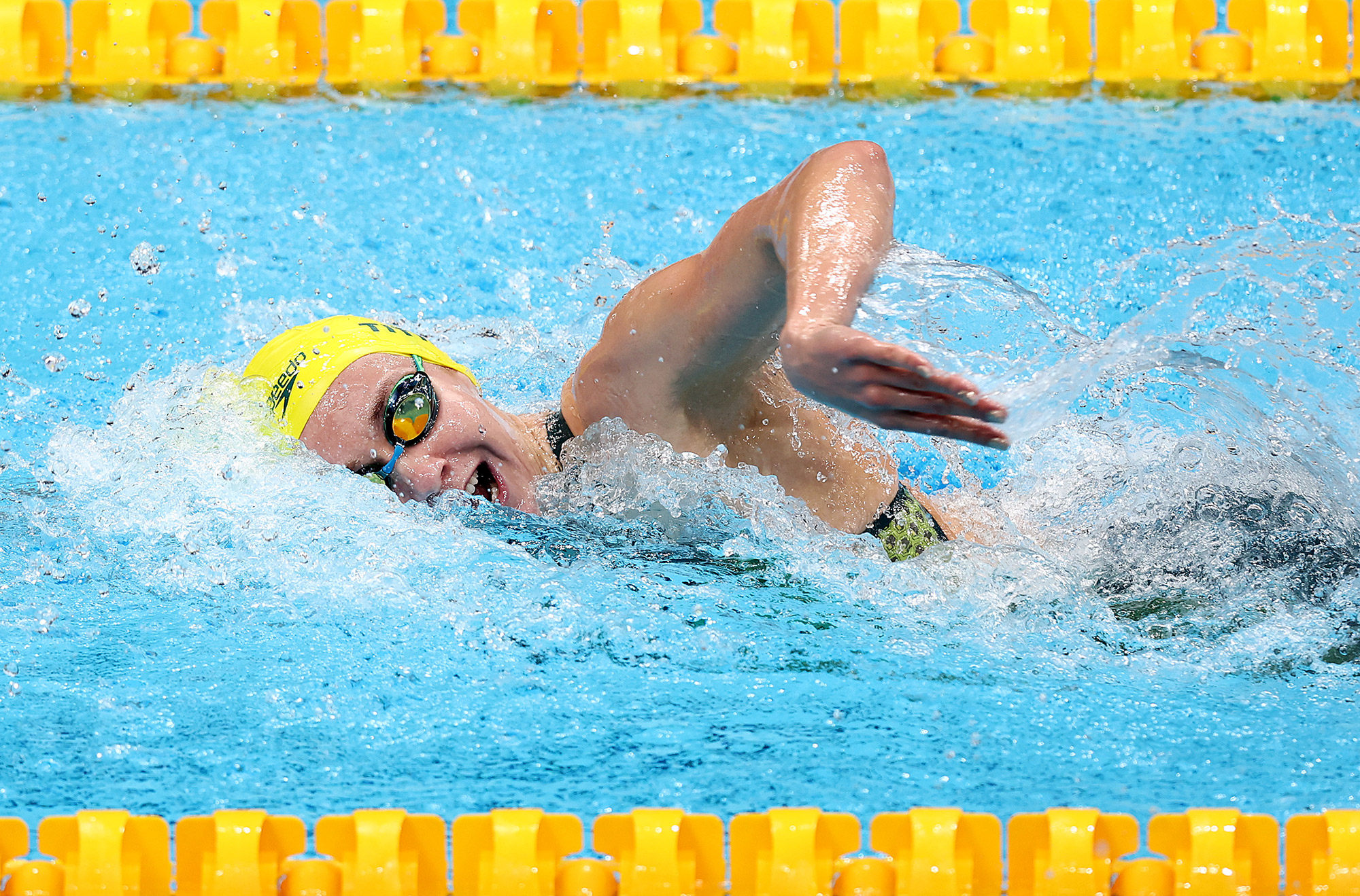 Ariarne Titmus of Team Australia competes in the 200m freestyle final on July 28.
