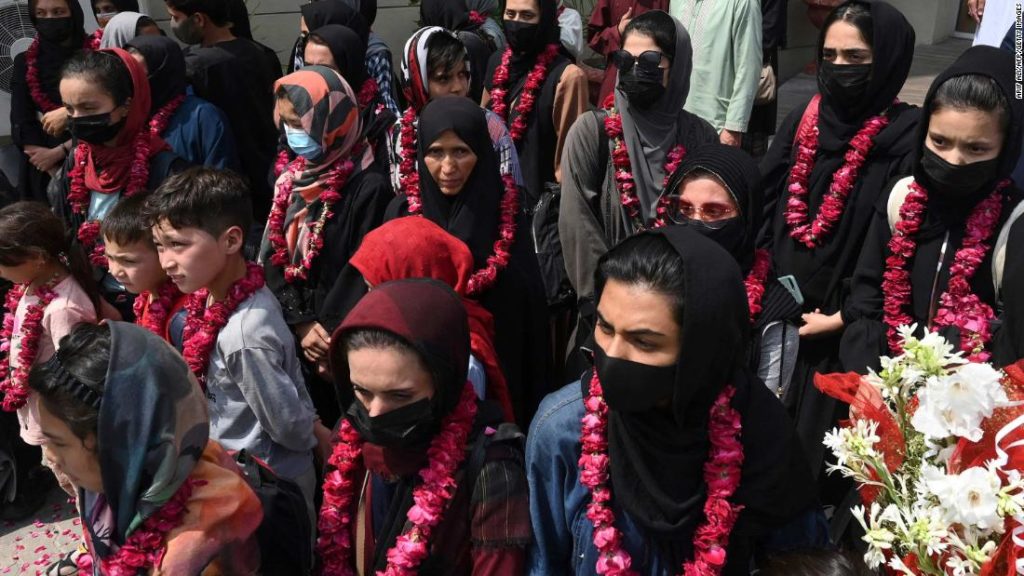 Members of Afghan women's youth football team arrive in Pakistan