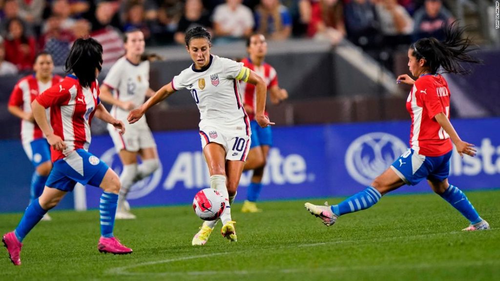 Carli Lloyd scores five goals as US women hammer Paraguay in farewell tour